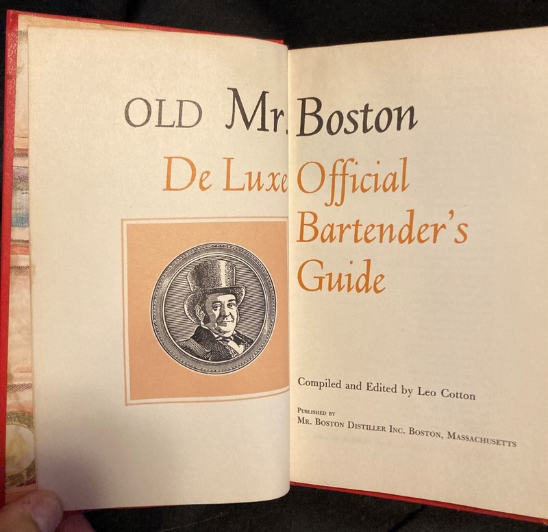 Official Bartender's Guide 1966 Old Mr. Boston De Luxe 149 pages PET RESCUE gallery