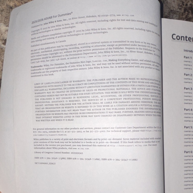 Wiley For Dummies 2025/2026 ASVAB Study Guide by Angie Papple Johnston gallery
