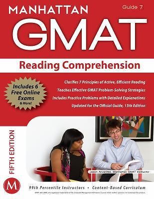 GMAT Reading Comprehension by Manhattan GMAT Staff (2012, Trade Paperback)