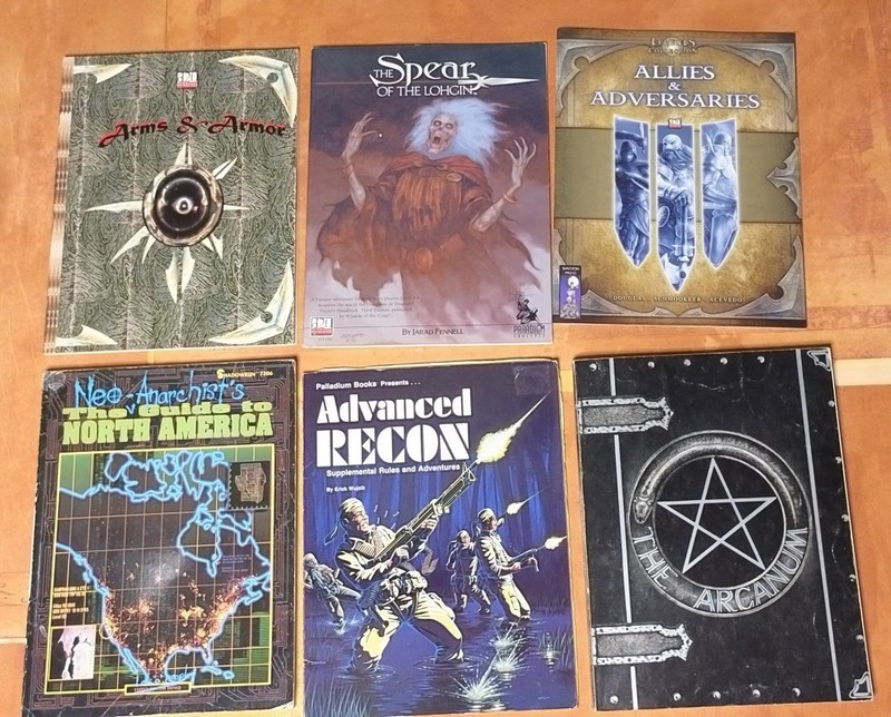 45 RPG D20 Books Shadowrun Ars Magica FASA Atlas Mongoose DnD Penumbra Arcanum gallery