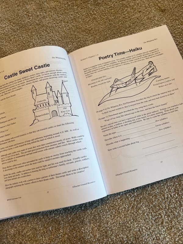 Literature Units Ser.: Guide for Using the Whipping Boy gallery