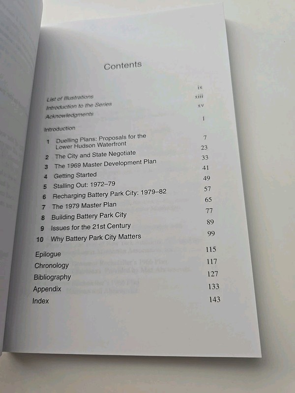 BATTERY PARK CITY (CITIES AND REGIONS SERIES ; VOL 1) By David L. A. Gordon *EX* gallery