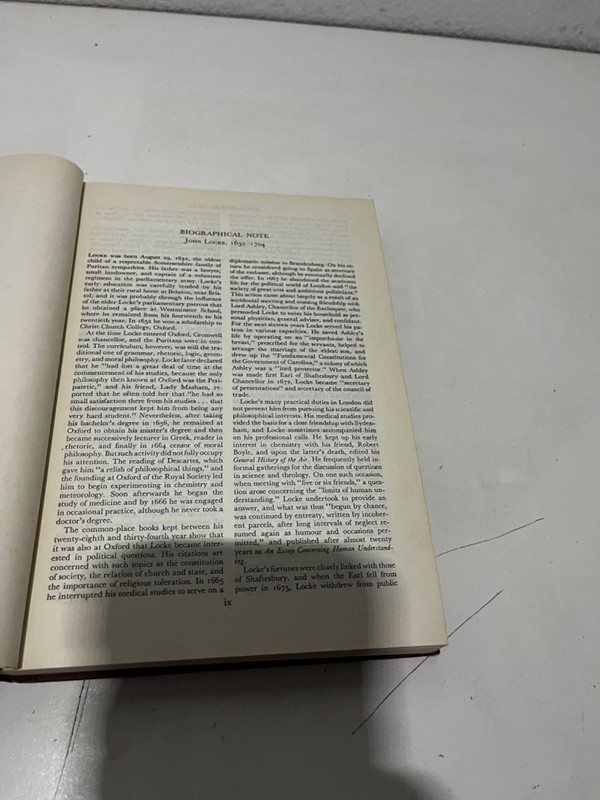 Britannica great books of western world #35 LOCKE BERKELY HUME HARDCOVER 1952 gallery