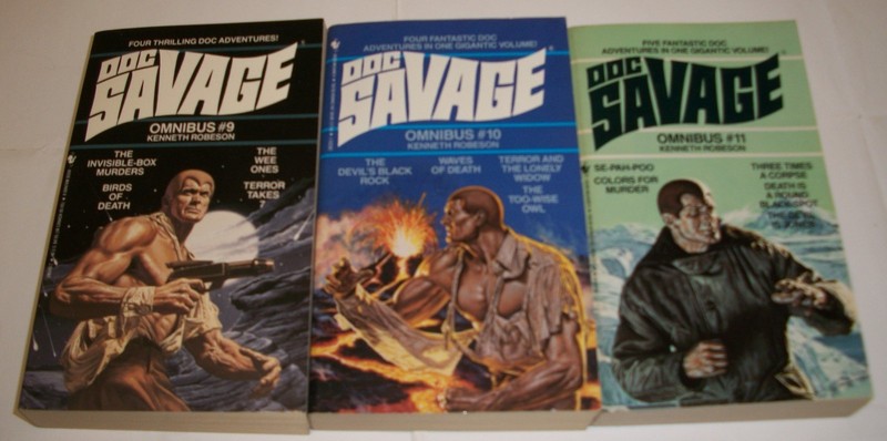Doc Savage Omnibuss Book Lot of 9 Books #1, 2, 3, 8, 9, 10, 11, 12, & 13 gallery