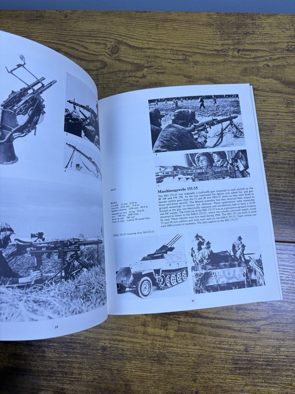 Machine Guns WW2 Fact Files Peter Chamberlain Terry Gander 1974 Paperback Arco gallery