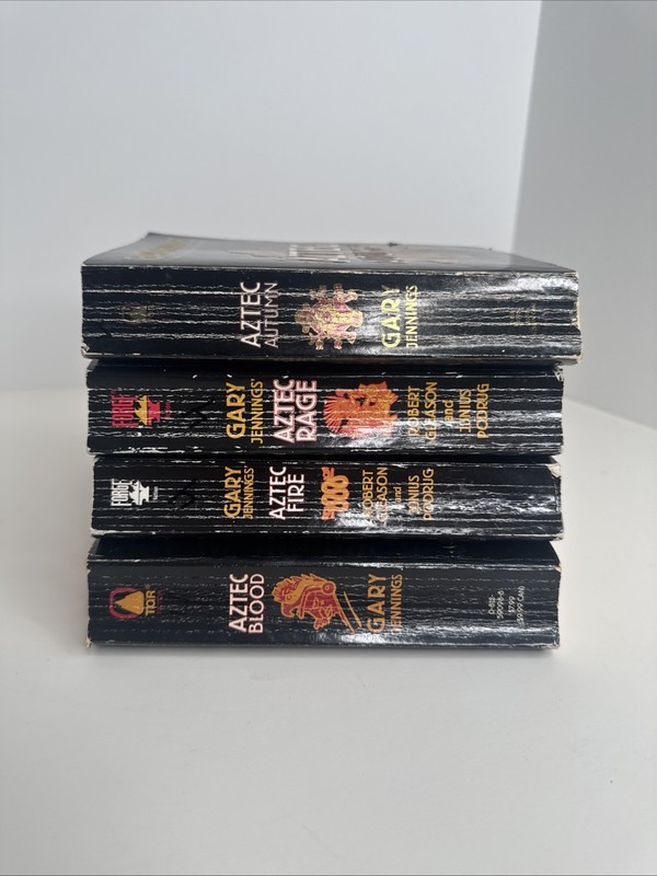 Lot 4 Gary Jennings Paperbacks - Aztec Fire Aztec Blood Aztec Rage Aztec Autumn gallery