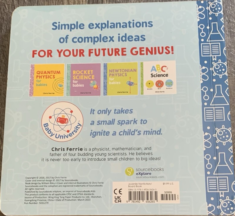 Lot Of 3: Chris Ferrie Board Books For Babies Physics & Relativity Set VERY GOOD gallery