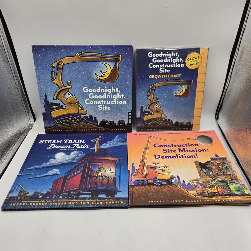 3 Lot Children’s PB -1 Growth Chart Sherri Duskey Rinker: Construction Series HC