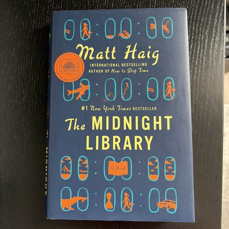 Midnight Library: a GMA Book Club Pick : A Novel by Matt Haig (2020, Hardcover)
