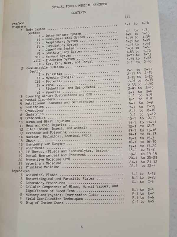 VINTAGE 1982 US ARMY Special Forces Medical Handbook-Military Collectible gallery