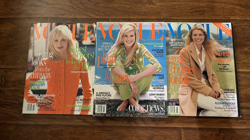 Vintage Lot of 3 – 1996 VOGUE Magazine Collector Set Fashion