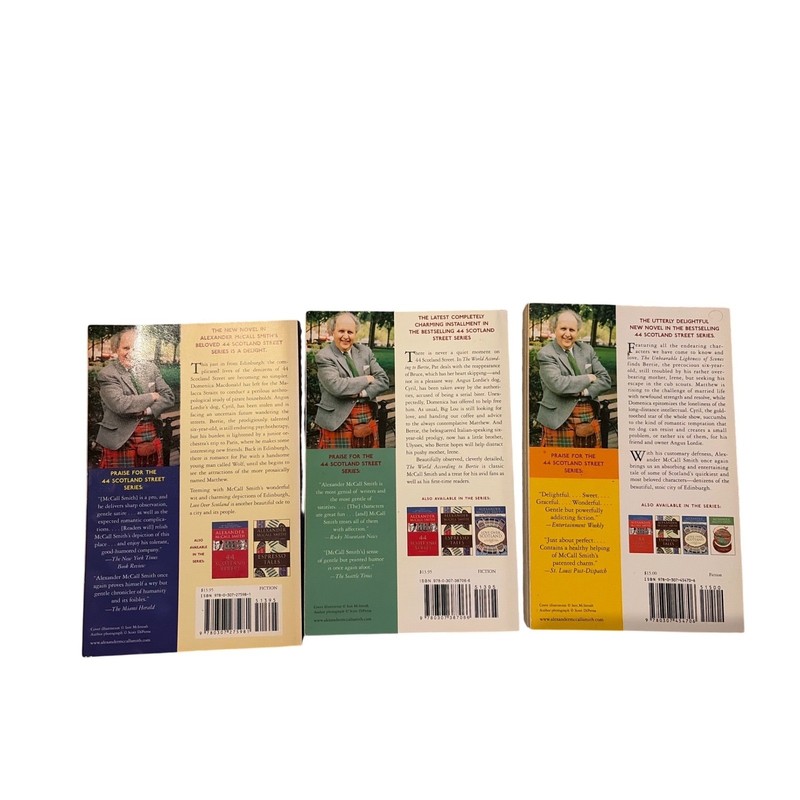 Alexander McCall Smith 44 Scotland Street Series Books #3–5 Lot of 3 Paperbacks gallery