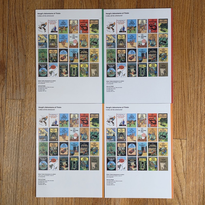 Herge - The Adventures Of Tintin Lot Of 18 Softcover Comic Book Graphic Novel gallery