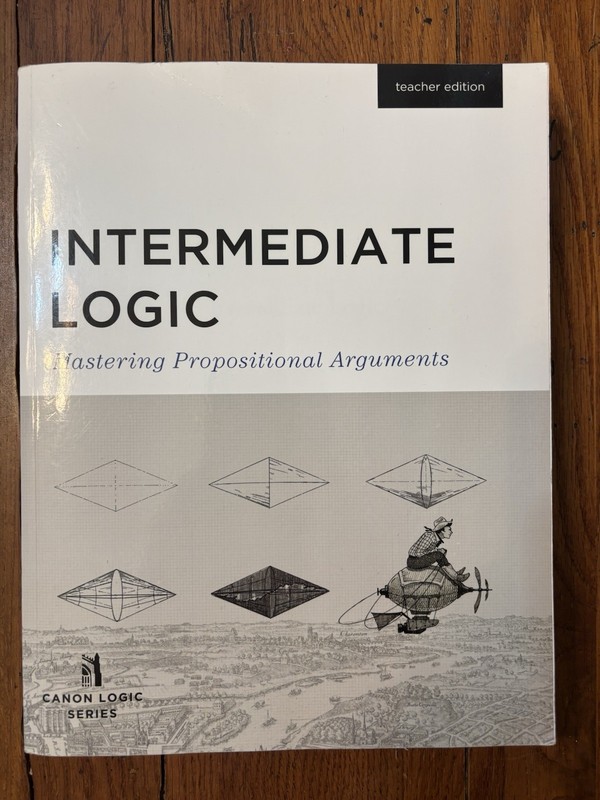 Intermediate Logic Teacher Edition Book, 3rd edition. Excellent used condition.