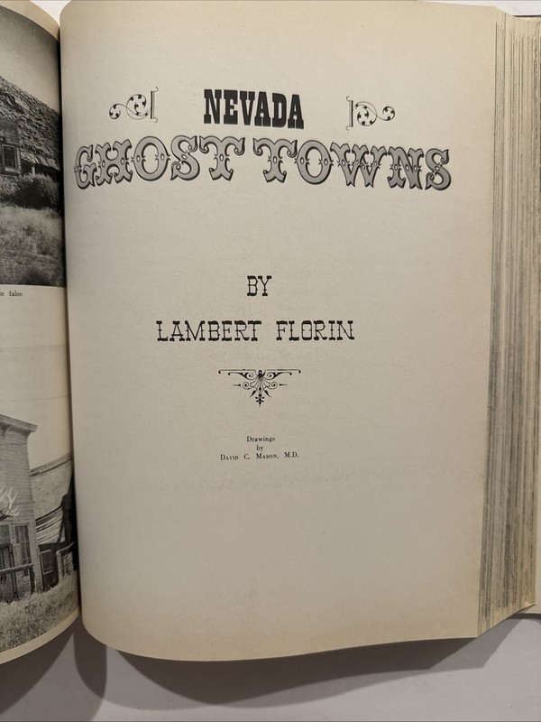 Ghost Towns Of The West by Lambert Florin VTG 1971 Hardcover LARGE 972 Pages! gallery