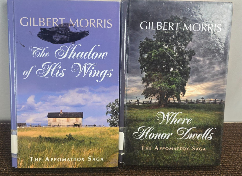 Gilbert Morris Book Lot of 2 The Appomattox Saga HC EX library Large Print