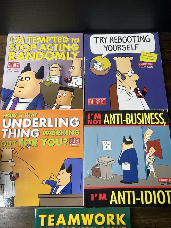 Dilbert Comic Book Lot Of 5 By Scott Adams Satirical Humor Collection VTG Office gallery