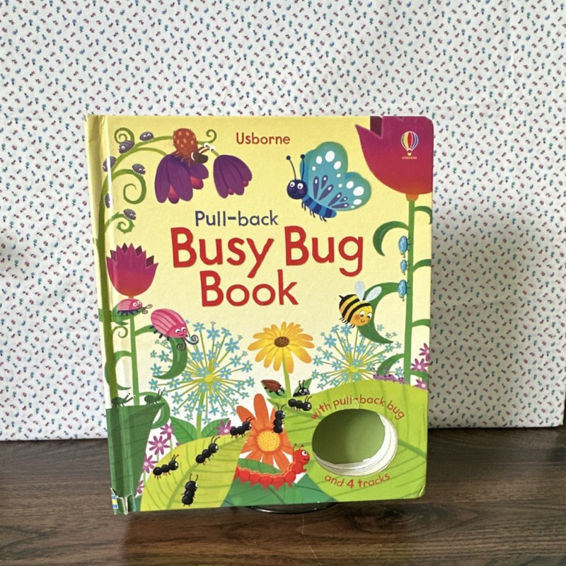 Pull-back Busy Bug Book by Ben Mantle & Fiona Watt, Usborne, Hardcover, Interac…