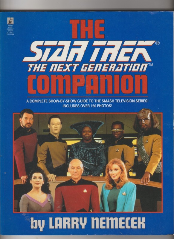 Next Generation Companion by Larry Nemecek (1992, Trade Paperback)