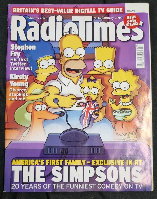 RADIO TIMES 9-15 January 2010 The Simpsons Stephen Fry Kirsty Young