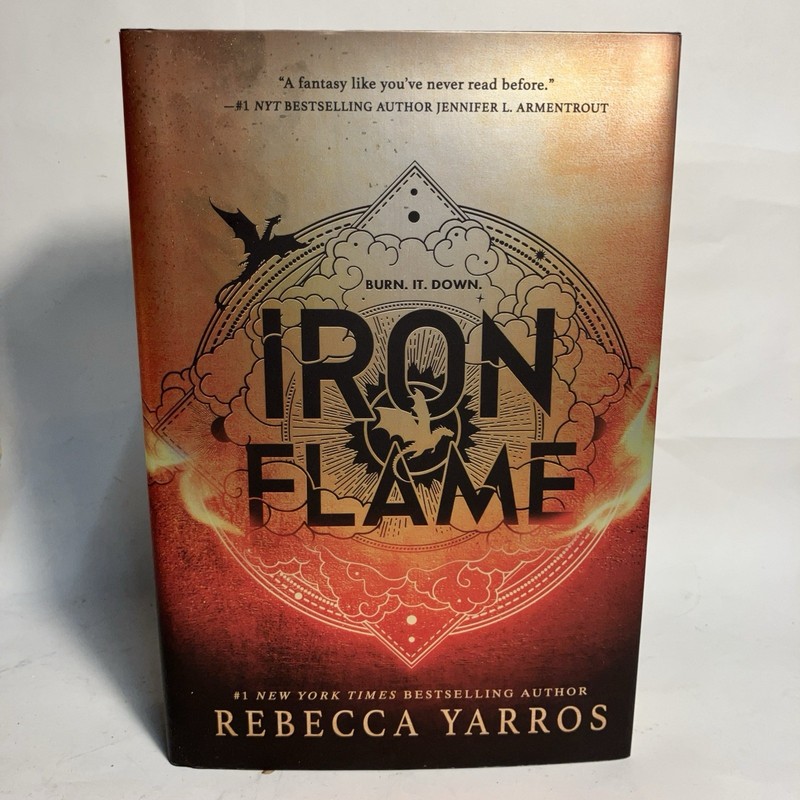 Rebecca Yarros Iron Flame Black Sprayed Edges First Edition