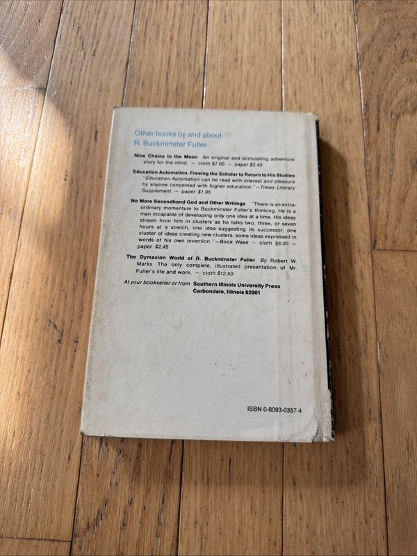 Operating Manual for Spaceship Earth R Buckminster Fuller 1969 2nd Printing HCDJ gallery