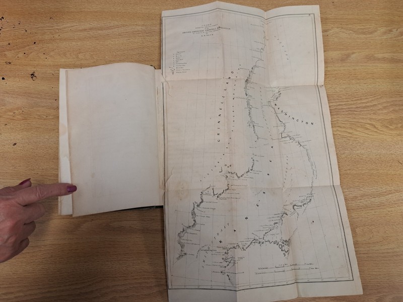 1856 Arctic Explorations Years 1853-1855 Vol 1 Dr Elisha Kane Hardback w/ Map 06 gallery