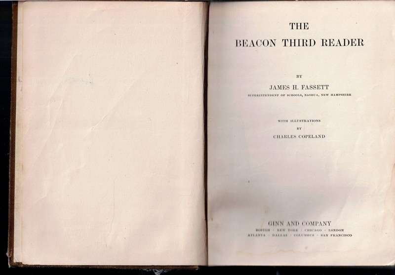 The Beacon Third Reader by Fassett 1914 Hardcover Book gallery