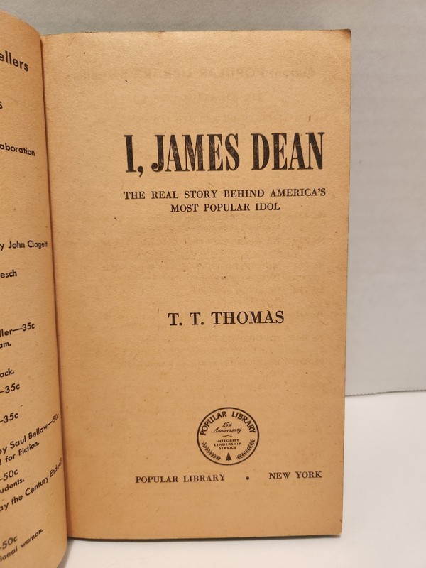 I, James Dean T. T. Thomas 1957 Vintage PB Popular Library Photos Free Shipping gallery