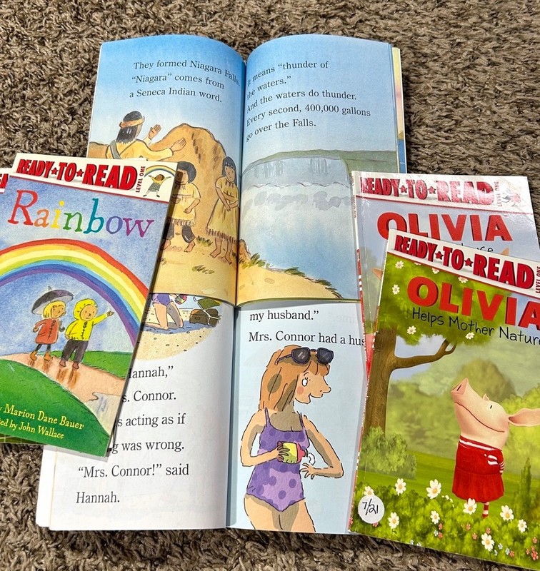 Ready to Read Level 1 : Olivia, Rainbow, Niagara Falls Paperback Books Lot of 6 gallery