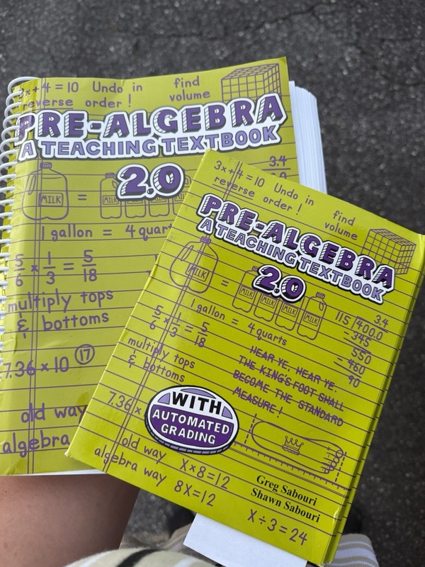 Teaching Textbooks Pre-Algebra: A Teaching Textbook 2.0 Spiral Book Auto Grading
