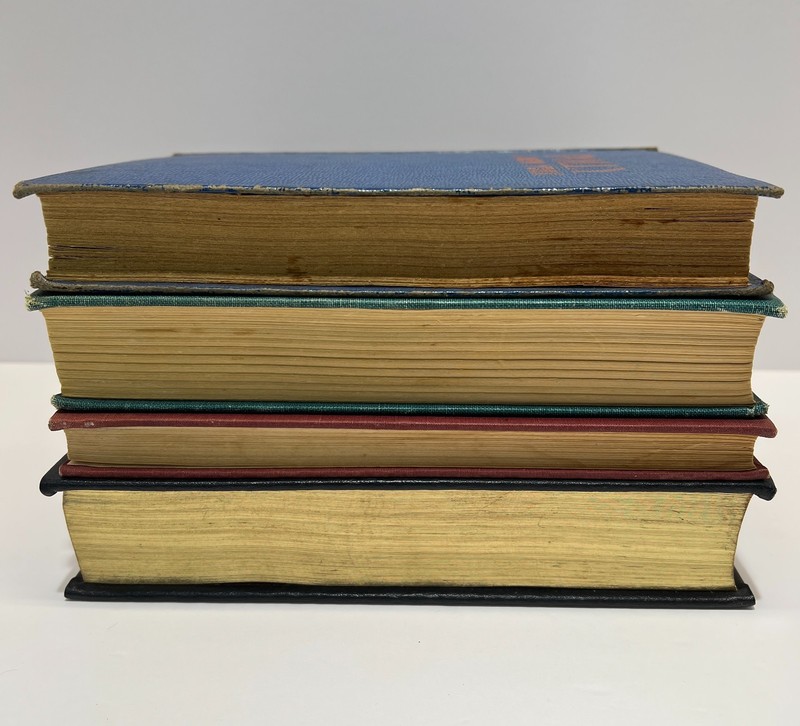Lot of 4 Vintage Hardcover Books Collection Stackable Decor gallery