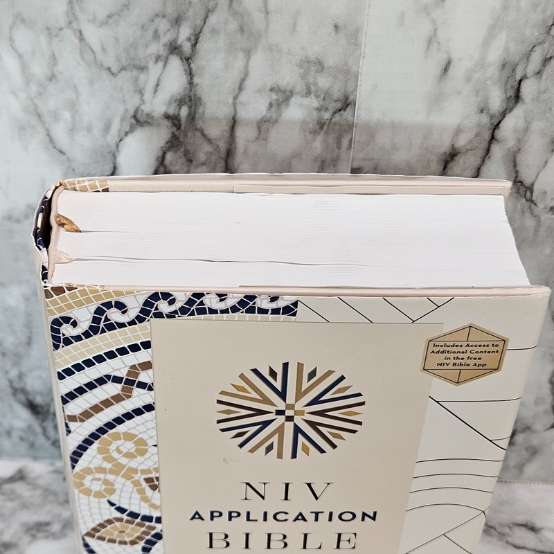 Zondervan NIV Application Bible, Hardcover, Multi-Cream Hardback New Internation gallery