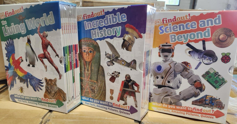 DK Find Out! Science, History and Living World 24 Book Set Brand New!