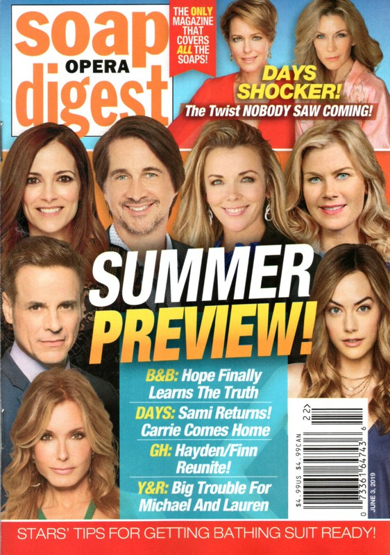 Soap Opera Digest June 3 2019 Summer Preview Issue Denise Richards Brytni Sarpy