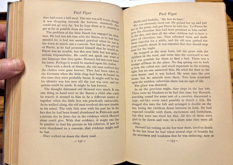 VINTAGE 1942 HC PIED PIPER BY NEVIL SHUTE PUBLISHED BY BOOK LEAGUE OF AMERICA gallery
