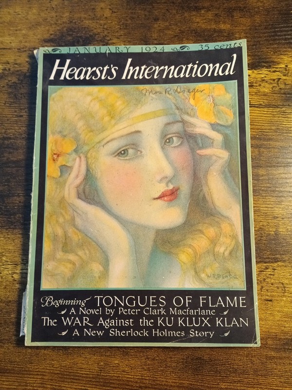 Rare 1924 Hearst’s International Magazine Ku Klux Klan W.T. Benda, Sir Doyle
