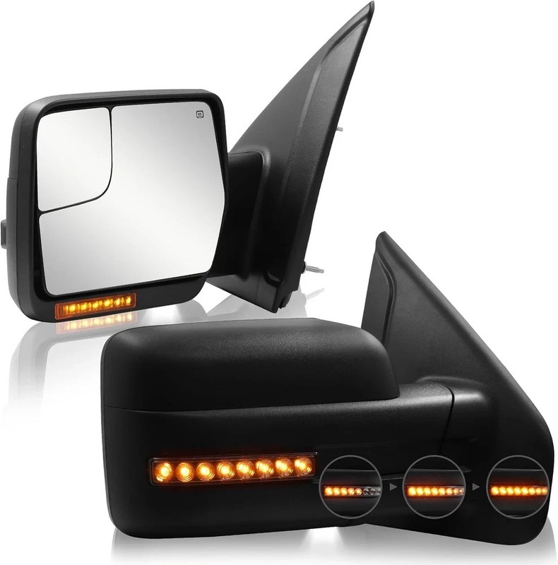 Towing Mirror for Ford F150 - Replacement Fit for 2004-2014 Ford F-150 Pickup Tr