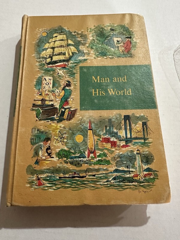 Man And His World Through Golden Windows 1958 Grolier Inc. Vintage Book