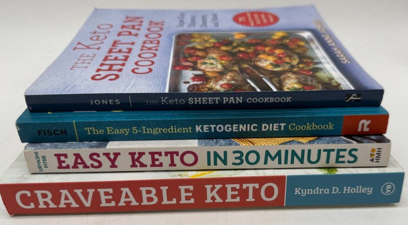 Keto Cookbooks Lot of 4 in very good condition – Cravable & Sheetpan