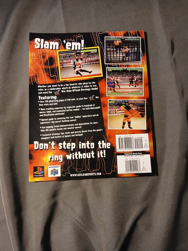 WWF War Zone Official Strategy Guide PlayStation PS1 Nintendo 64 N64 gallery