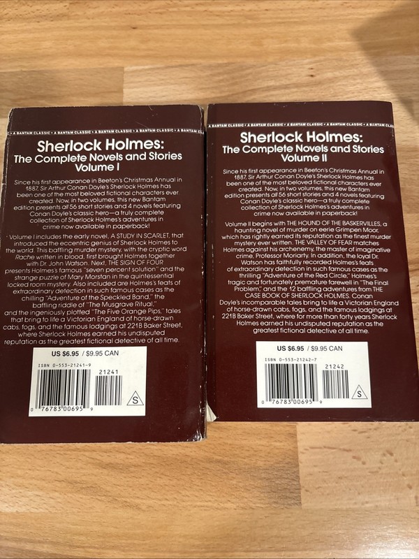 The Complete Sherlock Holmes Sir Arthur Conan Doyle Bantam Classic 2 Vol Box Set gallery