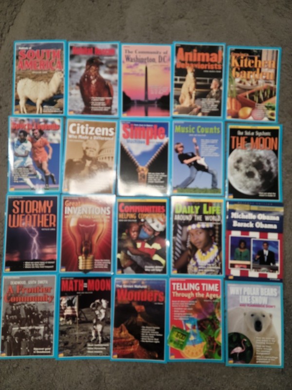 * Lot of 37 Benchmark Education Social Studies & Science Books Homeschooling