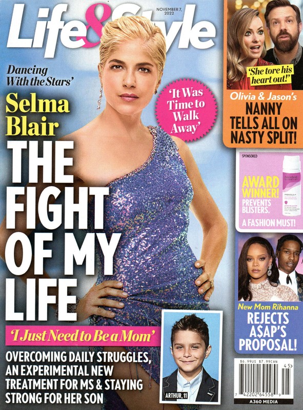 LIFE & STYLE Magazine Nov 7 2022 Selma Blair Olivia Wilde Jason Sudeikis Rihanna