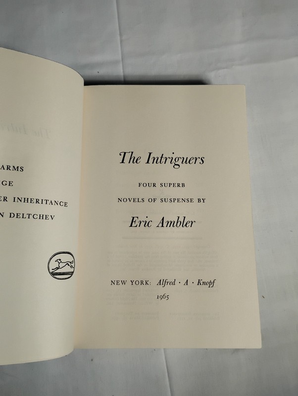 The Intriguers Eric Ambler HC DJ Vtg Book 1965 gallery
