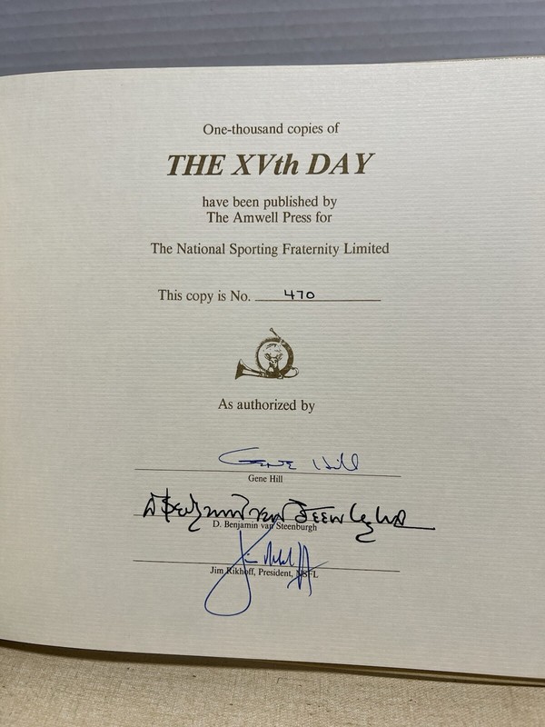 The XVth Day by Gene Hill (Hardcover SIGNED, LIMITED) Illustrated Leather, Rare gallery