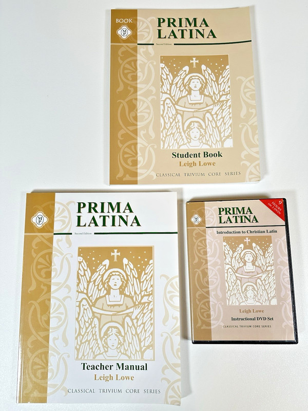 Prima Latina 2nd Ed Student Book & Teacher Manual + 3 DVD Set Leigh Lowe Memoria