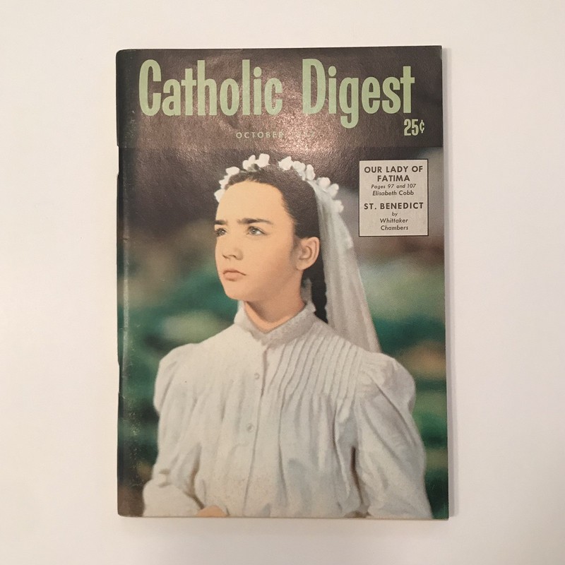 Catholic Digest October 1952 Fatima Articles, Three Lessons At Lourdes