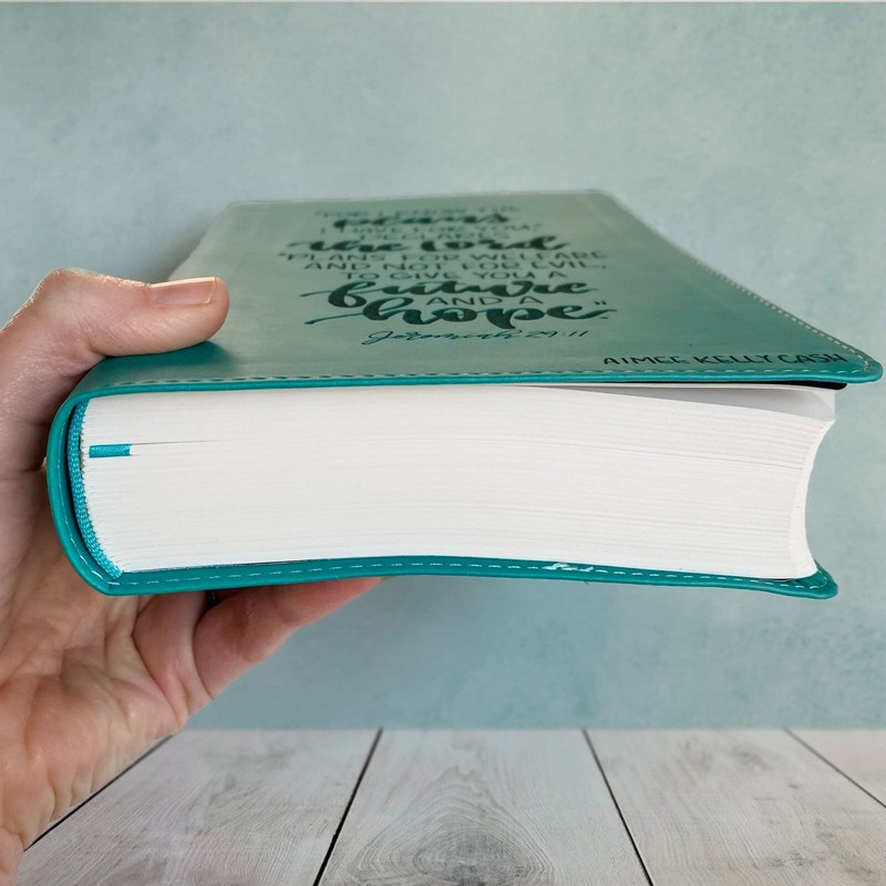 ESV Teal Student Study Bible -I Know the Plans I Have For You - Add Custom name gallery