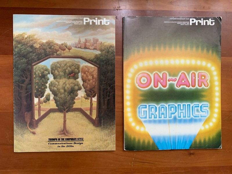 PRINT Graphic Design Magazine – 1980 – 2 Issues